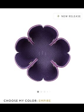 Portland Leather Reversible Trinket Tray * Desert Bell *